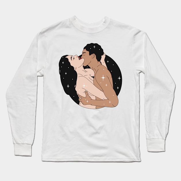 Couple Long Sleeve T-Shirt by eromatica